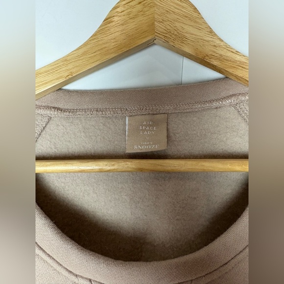 Air Space Lady X Take A Snooze Sweatshirt Dress With Cutout - Picture 2 of 5